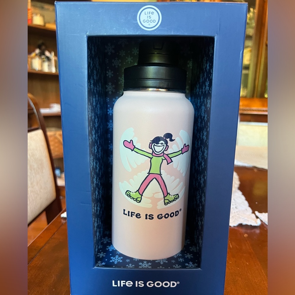 Life Is Good 32oz stainless steel bottle